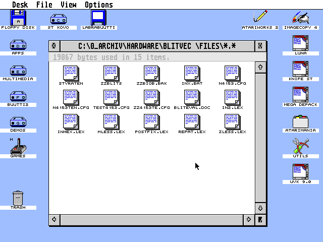 Combo Blitter Test Vector Evaluation — screenshot 1